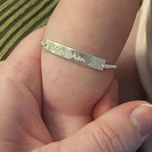 Load image into Gallery viewer, sterling silver baby bracelet