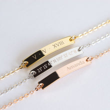 Load image into Gallery viewer, custom bar bracelet