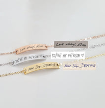 Load image into Gallery viewer, handwriting jewelry gift