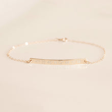 Load image into Gallery viewer, Gold filled bar bracelet