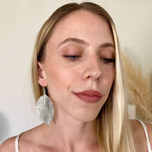 Load image into Gallery viewer, Real Leaf Sterling Silver Earrings