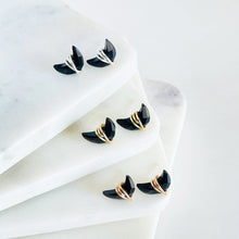 Load image into Gallery viewer, black onyx earrings