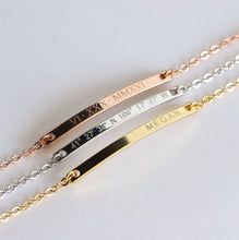 Load image into Gallery viewer, name bar bracelet
